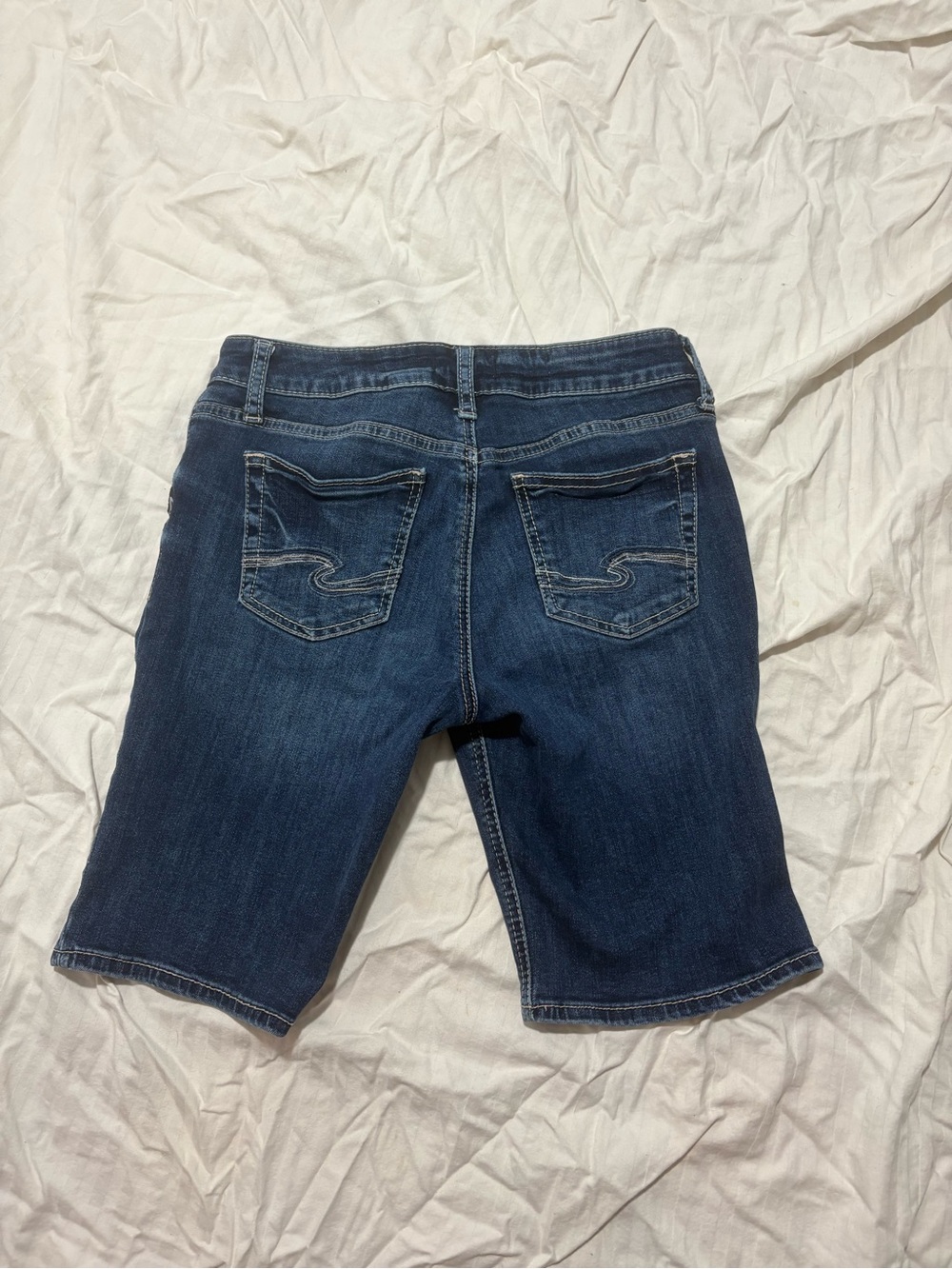 Women's Silver Jean Co Denim Bermuda Shorts- Waist 26”